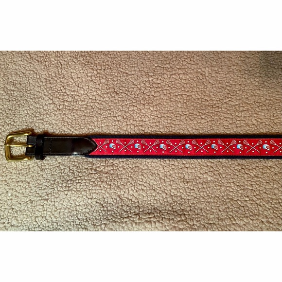 Vineyard Vines Men’s Lacrosse Canvas Club Belt - Picture 3 of 7